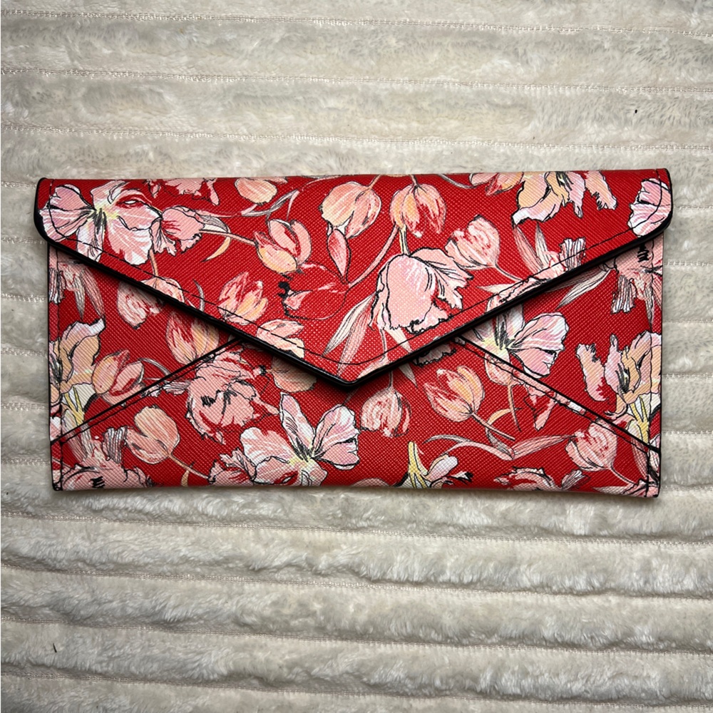 Mango Red and Pink Floral Wallet